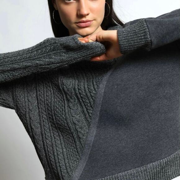 TWENTY MONTREAL Twenty Connect Crewneck Sweater Gray Size XS NEW - Picture 1 of 13